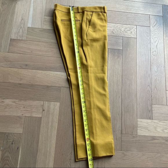 Diane Von Furstenberg Mustard Color Ankle Pant - Picture 6 of 6